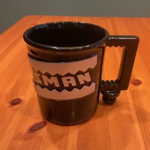 CRAFTSMAN 1997 LIMITED EDITION MUG HUGE CLAMP HANDLE SAW DESIGN SILVER BLACK